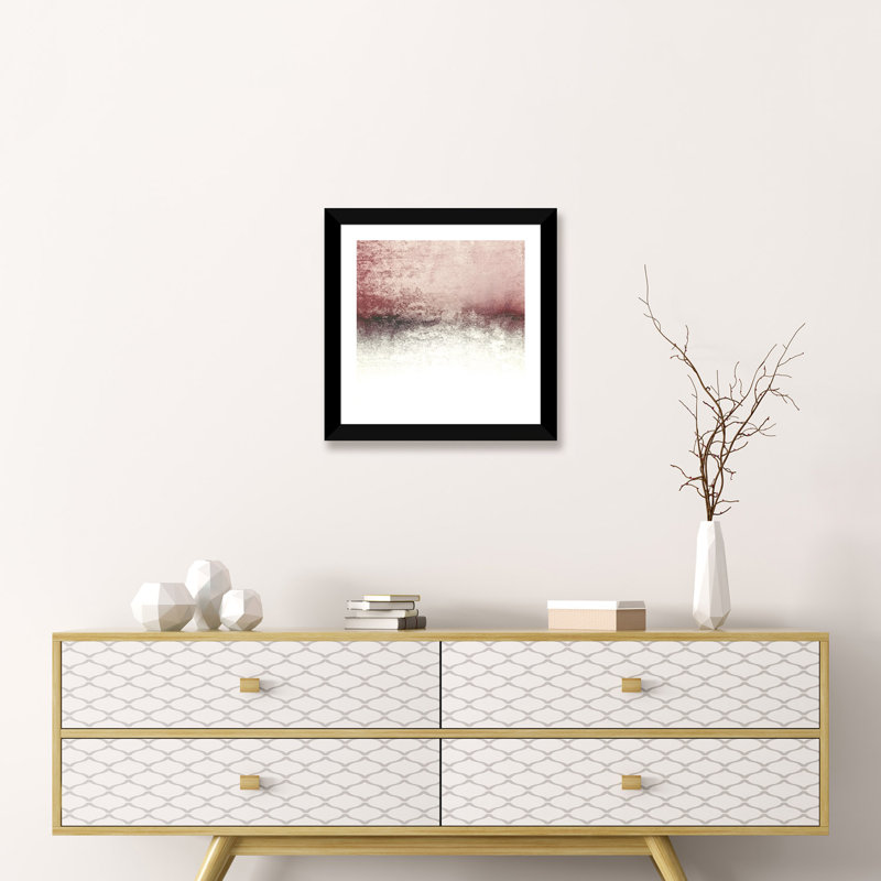 «Blush» - reproduction d'art, Papier noir, H 16 po x l 16 po x p 1 po