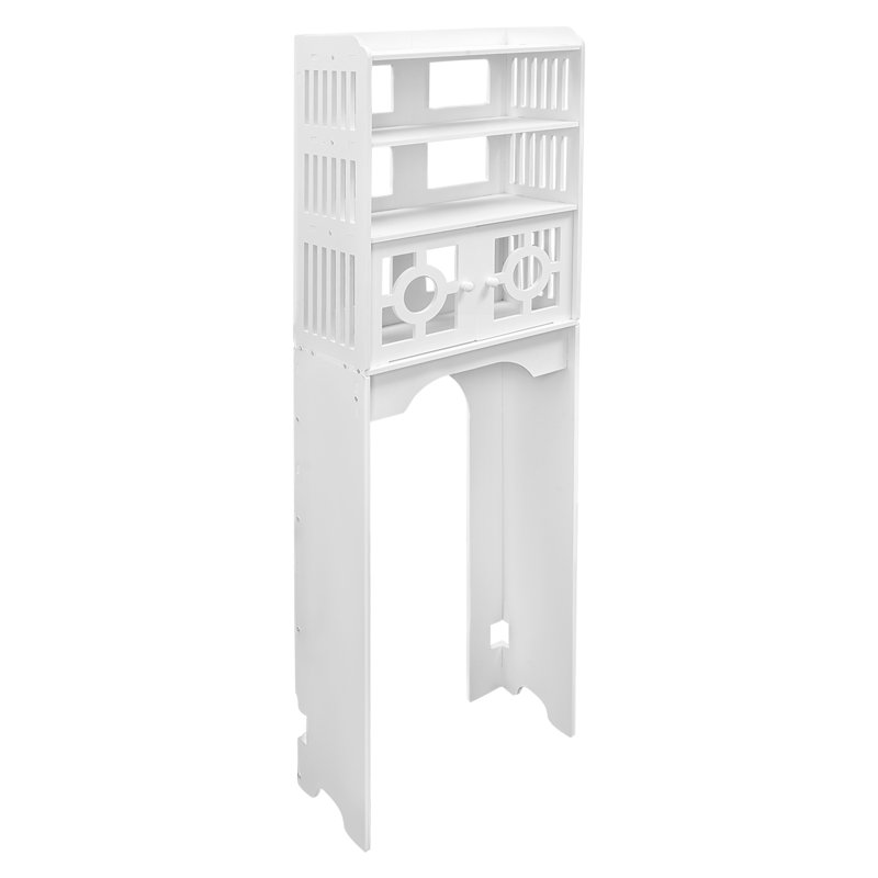 Stutsman Plastic Storage Rack above Bathroom Toilet