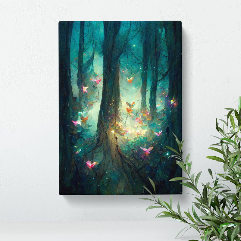 Forest Fairies - Wrapped Canvas Print, 50cm H x 35cm W