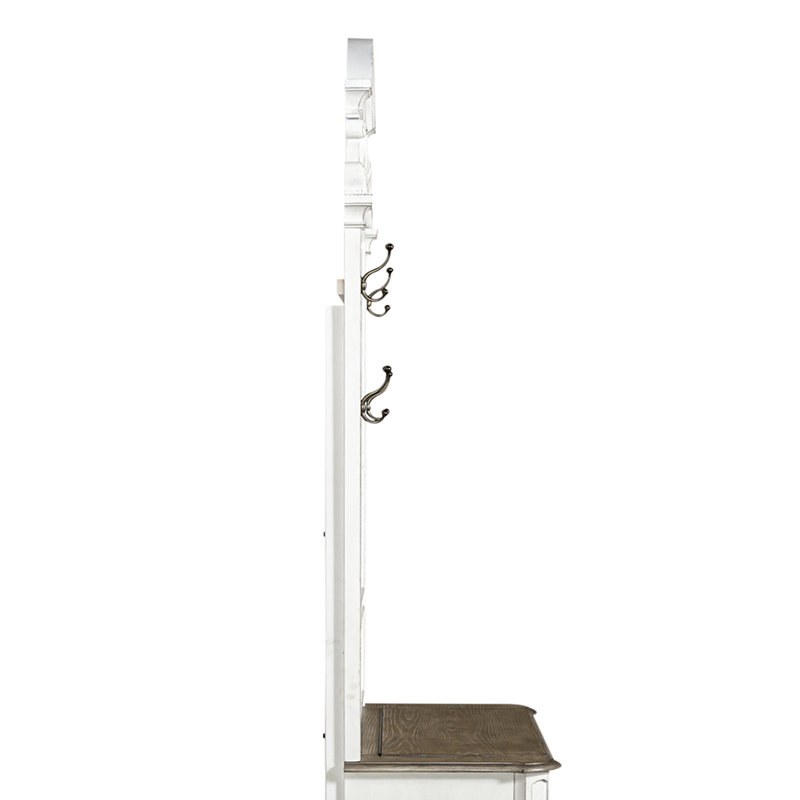 Colchester Hall Tree 38'' Wide with Bench and Shoe Storage