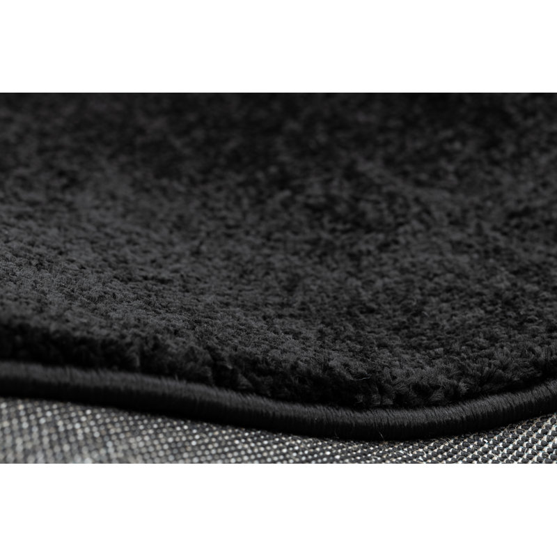 Beibhinn Machine Woven Black Rug, Rectangle 140 x 190cm