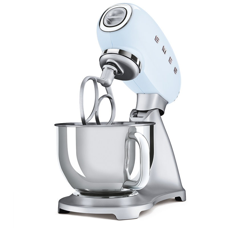 SMEG 50's Retro Style Stand Mixer, Pastel Blue/Silver