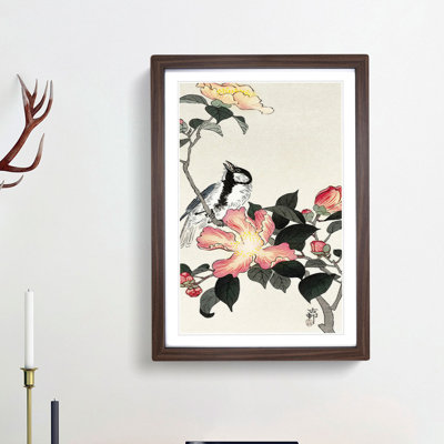 Great Tit on a Branch by Ohara Koson - Picture Frame Painting Print