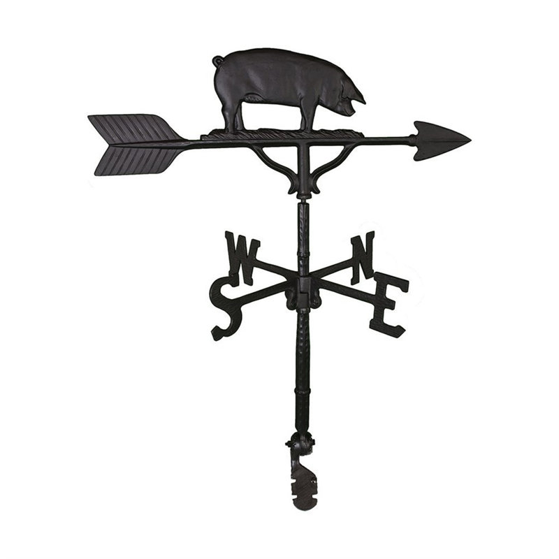 Pig Weathervane, Black