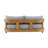 Everlee Outdoor Sofa, Sunbrella Canvas Natural FSC Teak-2132509735