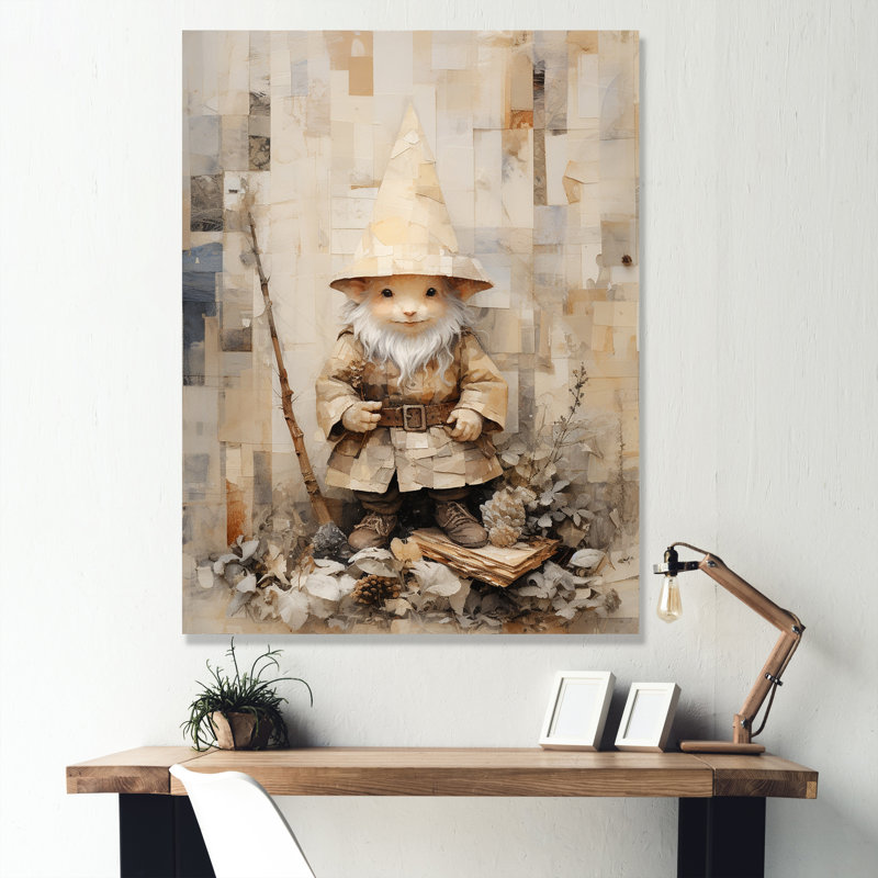«Fantasy Fairy Dwarfs Portrait I», reproduction sur toile, Toile tendue, H 20 po x l 12 po x P 1 po