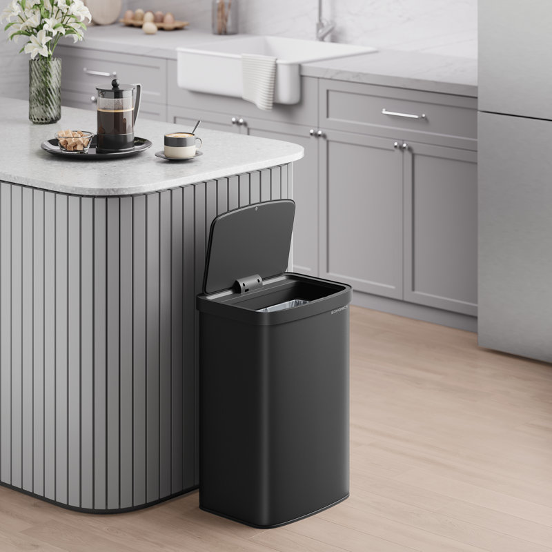 50 Litre Motion Sensor Trash Can, Black
