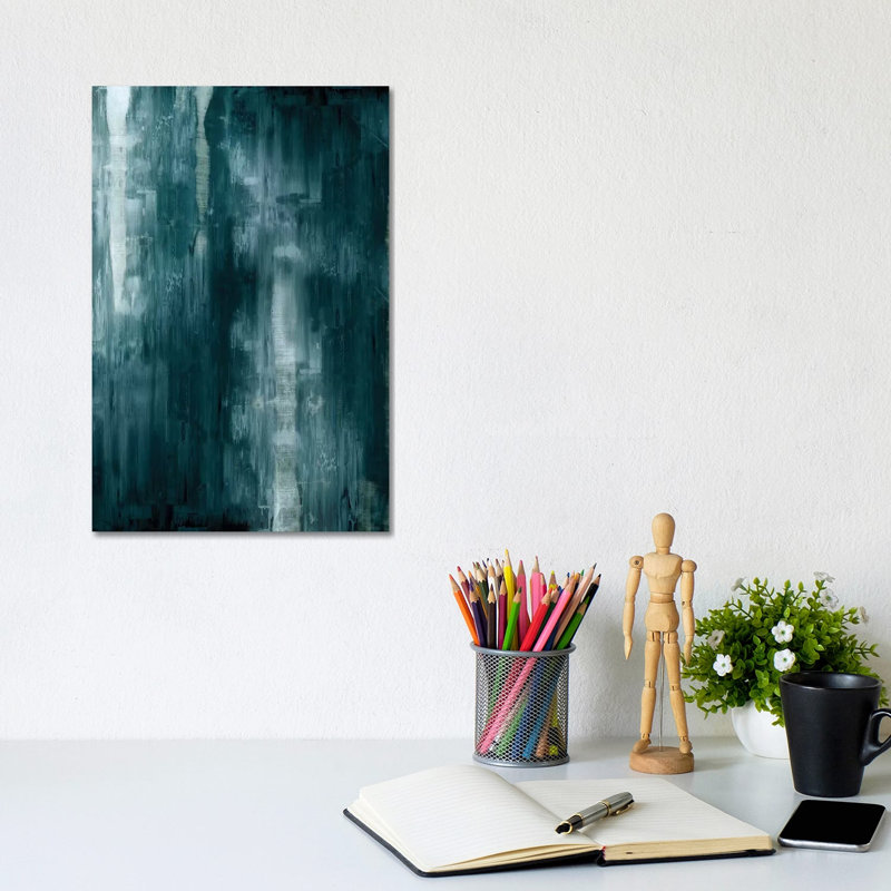 Cerulean Gradation 1 Piece Wrapped Canvas Wall Art, 20.32 cm H x 30.48 cm W