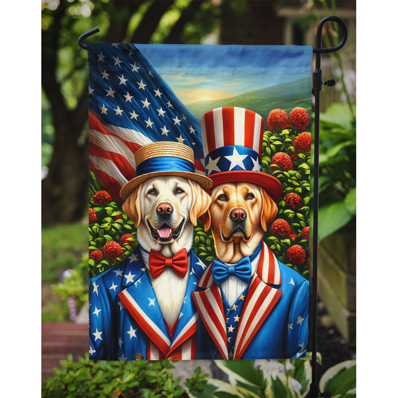 Drapeau All American Garden, Étoile bleue Labrador Retriever