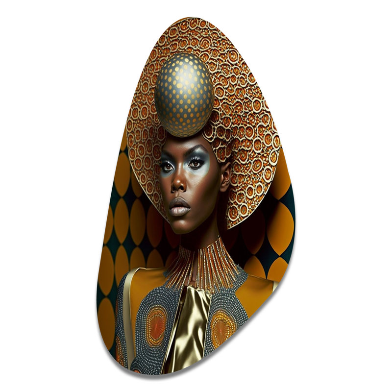 Exquiste femme africaine Design VI, H 31 po x l 17 po