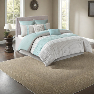 Sophisticated 8-piece Bedding Sets, Cozy Polyester, Transitional Style For Home