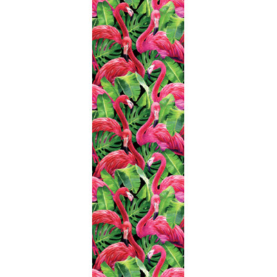 Flamingos 3.20m x 106cm Matte Wallpaper Panel