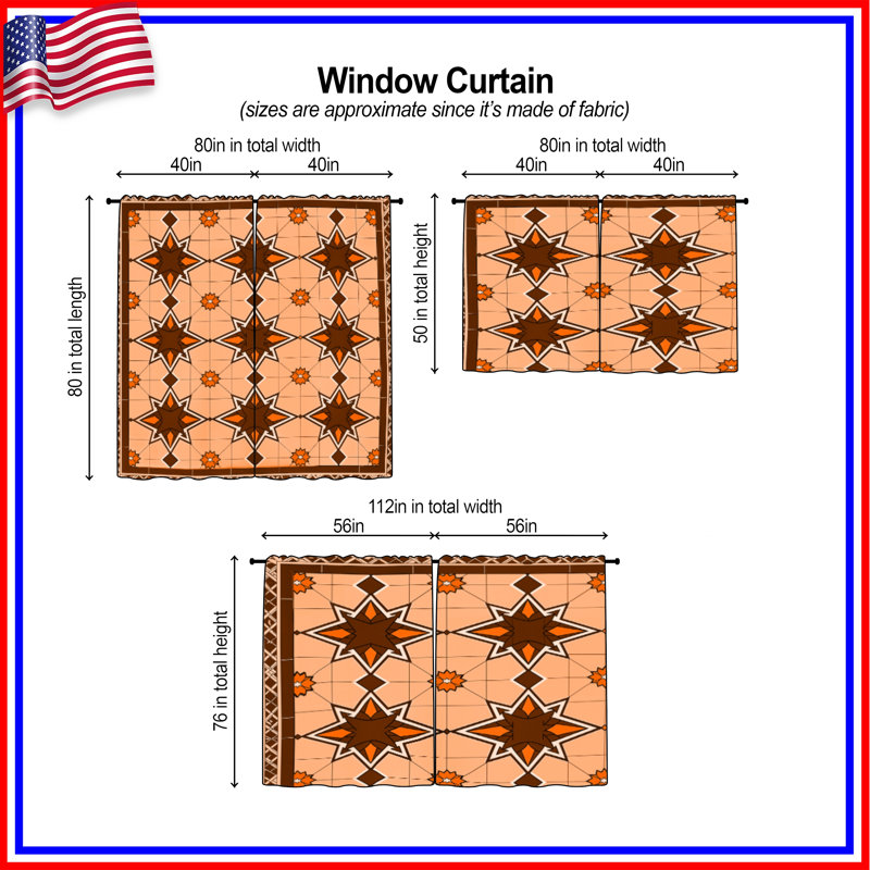 Rideaux de fenêtre Star, 20 po x 60 po - 2 panneaux, Transparent