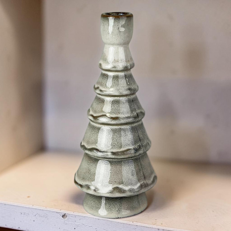 Glazed Ceramic Candle Holder