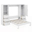 Grand lit escamotable mural avec tablettes-1786317013