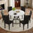 Modern Industrial Dining Set with Ergonomic Chairs