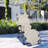 Folding Deck Sun Lounger - 21 Tanning Chair With Pillow & Pocket For Beach, Patio, Lawn, Cream White Snow Poolside Chair. Lounge Pocket. For Deck. Metal Frame