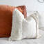 Housse de coussin décorative touffetée en coton et laine, 50 x 50 cm, style bohème indien