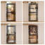 Barrière pour animaux de compagnie extra haute de 73,6 po, largeur réglable de 29,5 à 32,3 po, panneau entièrement transparent en acrylique, interstices étroits de 1,37 po, montage par pression sans perçage, fermeture automatique-713718311-713718330