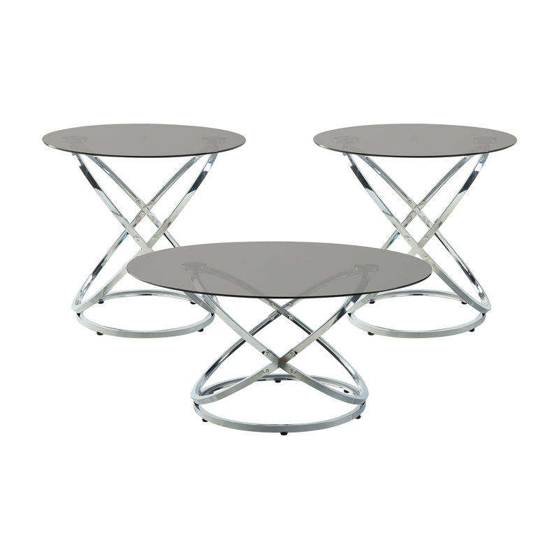 Ensemble de tables d'appoint 3 pièces Modern Luxury