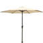 Parasol de patio réglable en aluminium avec base en résine durable pour les espaces extérieurs