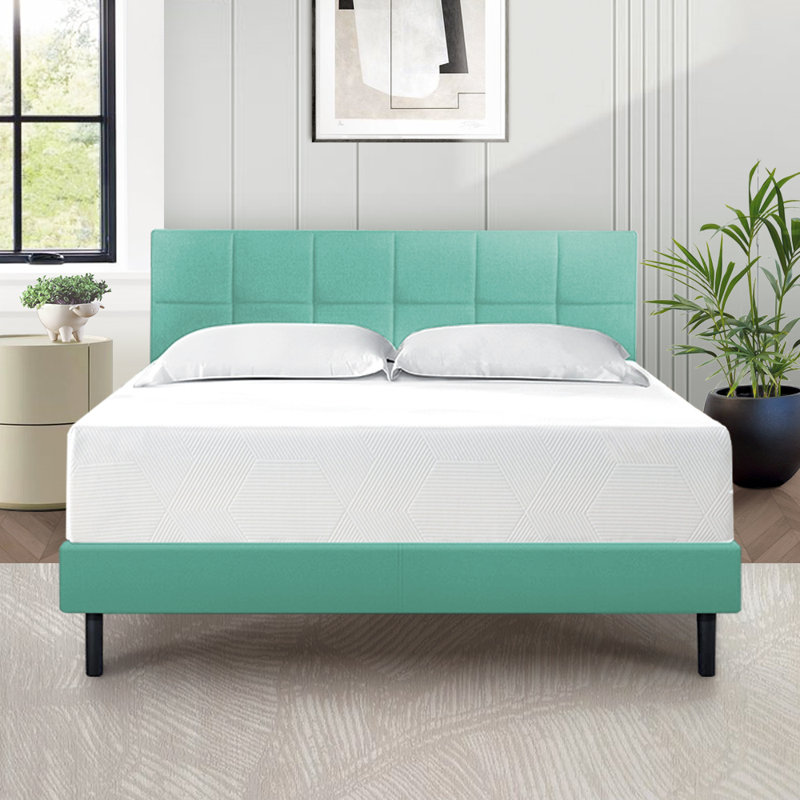 Matelas en mousse viscoélastique gélifiée mi-ferme 8 po Alwyn Home, Très grand, 12"