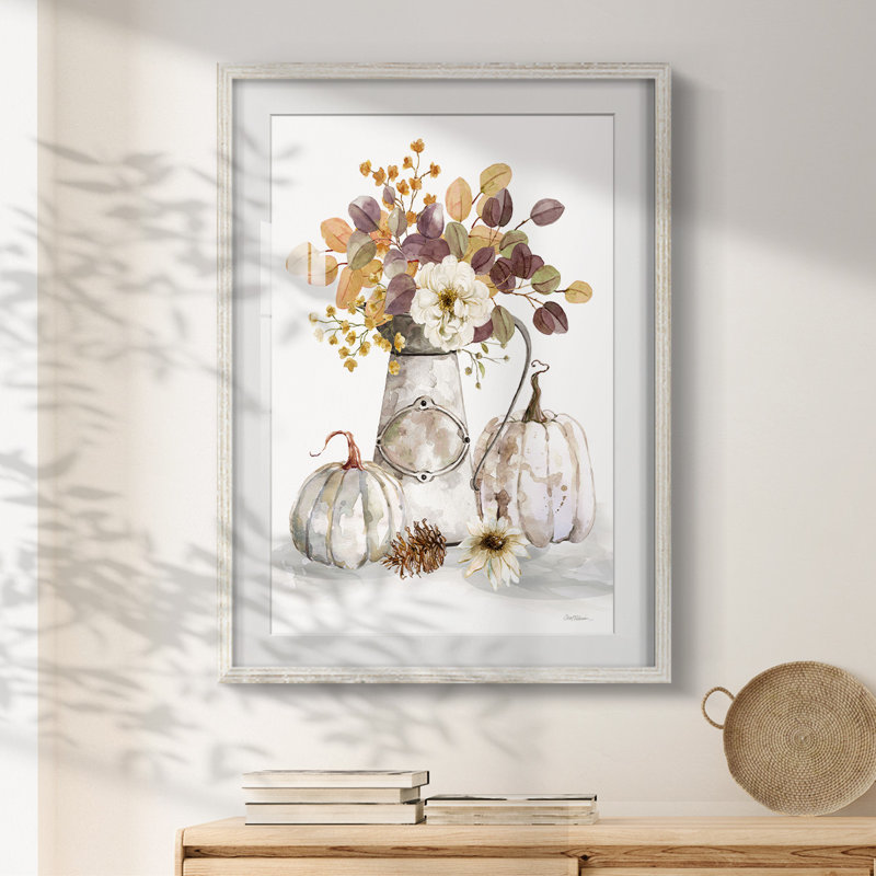 Myrtille - Toile tendue avec châssis, 28.5" H x 20.5" W, Blanc