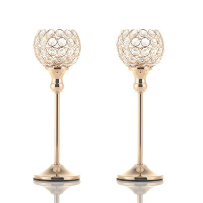 Metal Crystal Candelabra