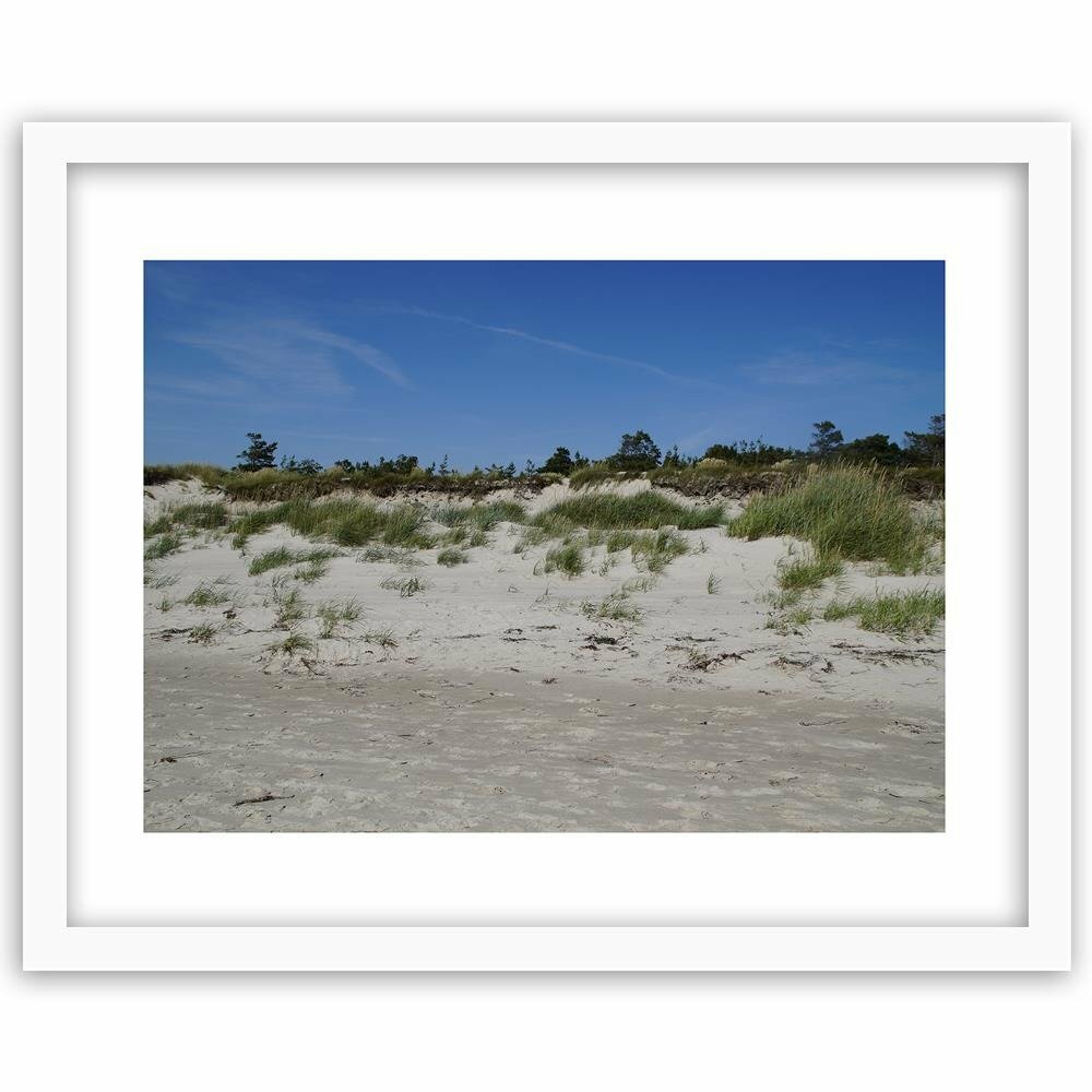 Gerahmter Fotodruck Strand und Dünen