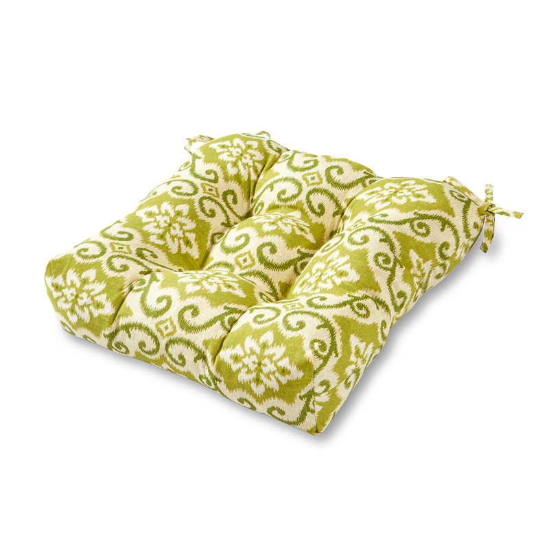 Shipton Outdoor 20'' Dining Chair Seat Cushion, 1, Shoreham Ikat