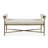 Lalia Modern Hammered Metal 48" Accent Bench-124262808