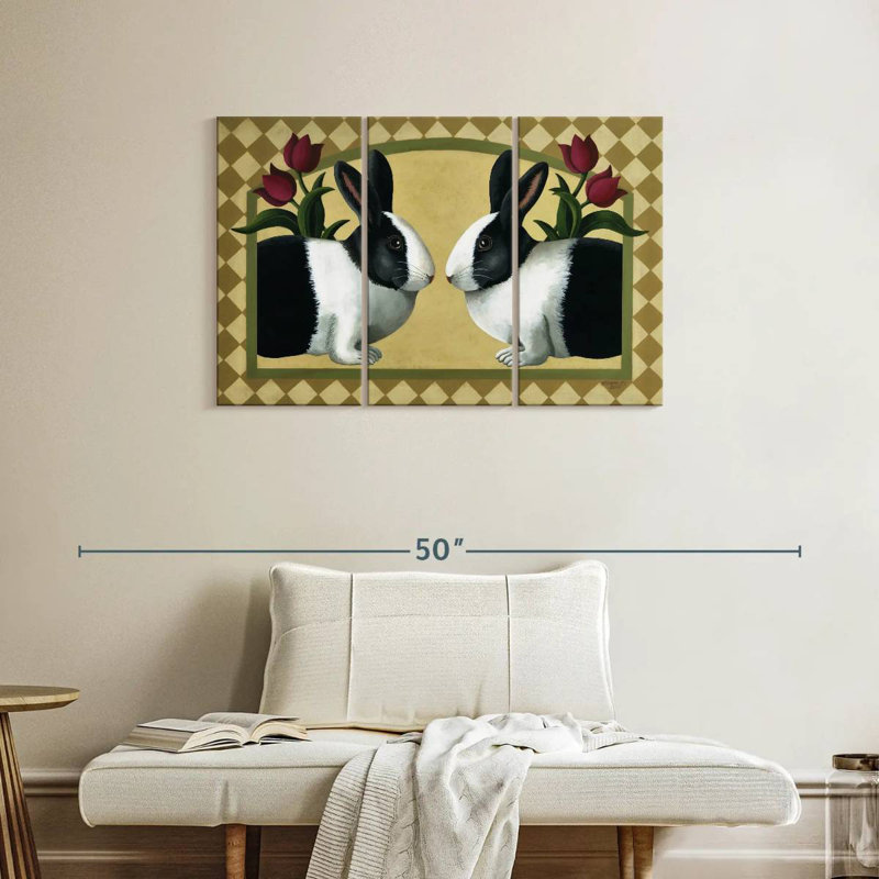 Brampt Rabbit Bunnies, 24" H x 38" W