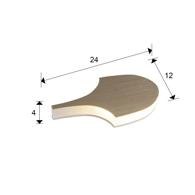 Davidas LED Armed Sconce, 24cm H x 12cm W x 4cm D