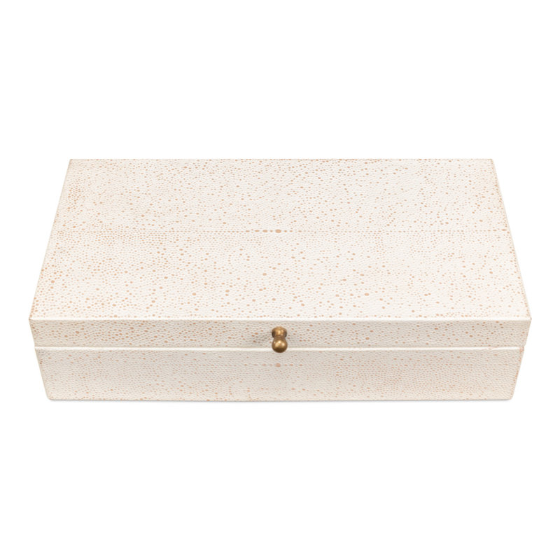 Gatsburg Handmade Decorative Box, White
