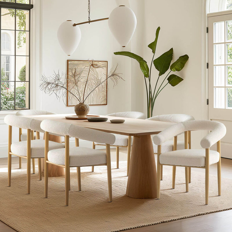 Solaze Beige Dining Chairs Set of 2 with Arms