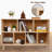 Ruben Pine Wood Bookcase with 7 Compartments