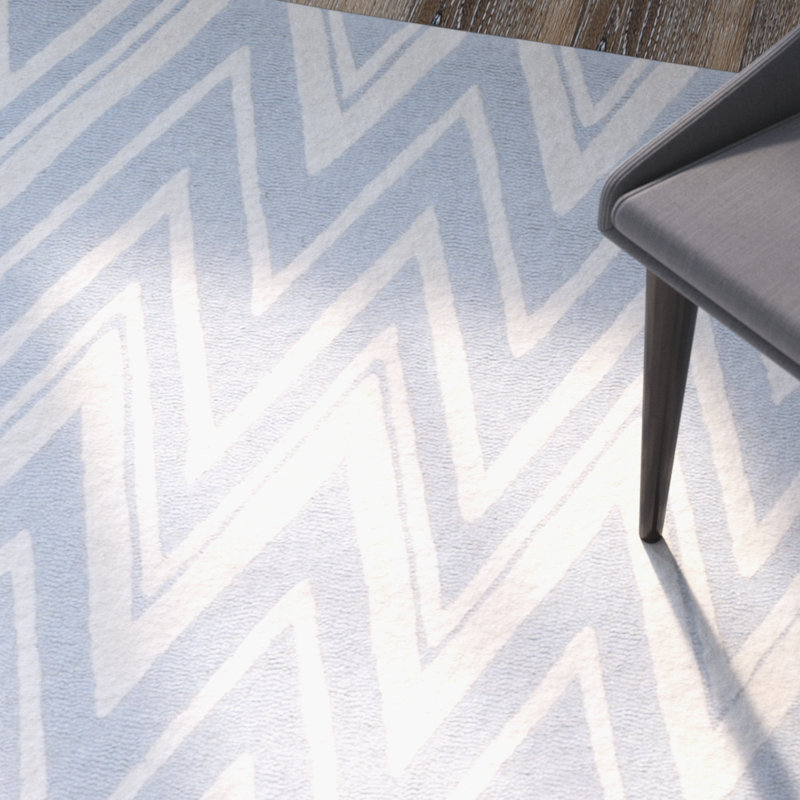 Tapis en laine touffeté à la main Sanyla, Rectangle 2 pi 6 po x 4 pi