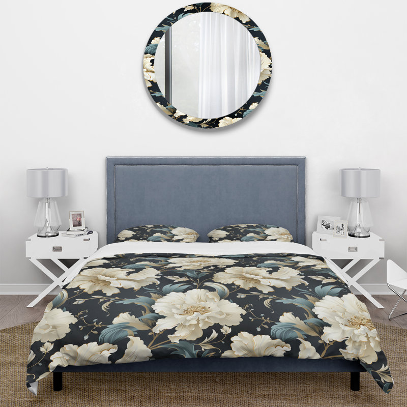 Ensemble de housse de couette Barbaralee, Housse de couette pour grand lit et 2 taies décor