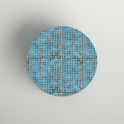 Abeale Round Mosaic Coconut Shell Coffee Table