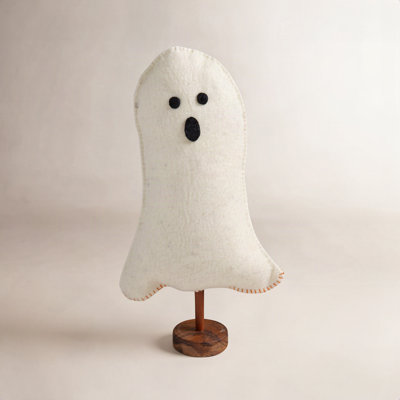  Halloween Felt Ghost Display – Standing Decor Piece 17" Tall
