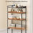 4-Tier Over Toilet Storage Rack – 3-Level Adjustable, Anti-Fall Design, with Hair Dryer Holder-831340735