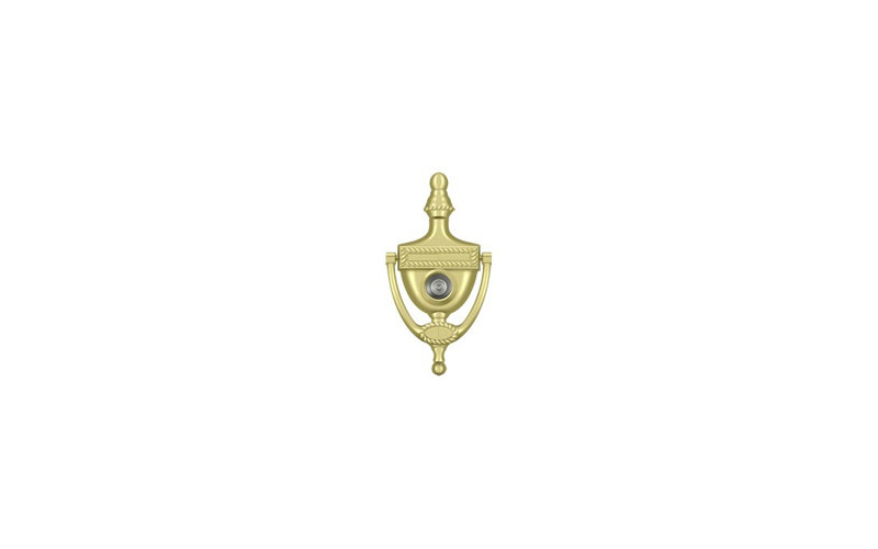Victorian Brass Door Knocker, Polished Brass