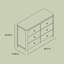 Casablanca 6-Drawer Double Dresser-883148336