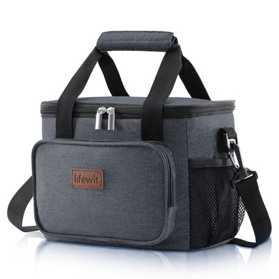 Large Lunch Bag Insulated Lunch Box Soft Cooler Cooling Tote, 12-can (8.5l)