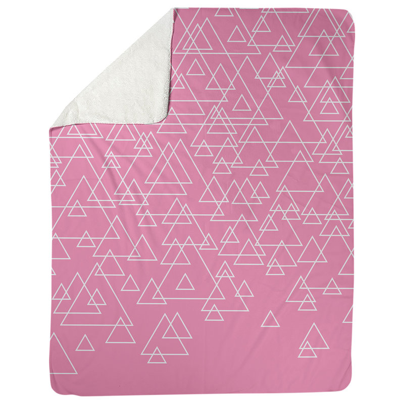 Couverture polaire Katelyn Elizabeth, L 62,5 po x L 82,5 po, Rose