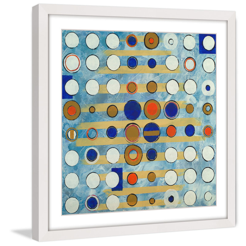 « visual distractions », reproduction d’art encadrée, H 18 po x l 18 po x P 1,5 po