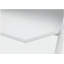 Bureau d'ordinateur, bureau personnel, ordinateur portable, tablettes de rangement, l 48 po, travail, stratifié blanc, métal blanc, contemporain, moderne-679296312