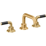 Descanso 8" Widespread Lavatory Faucet with Carbon Fiber Handle and ZeroDrain