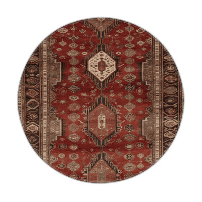 Turkish Brown Indoor and Outdoor Area Rug