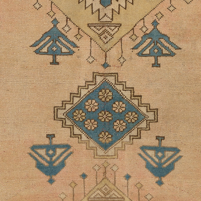 Tapis rétro fait à la main 100% laine Anatolian